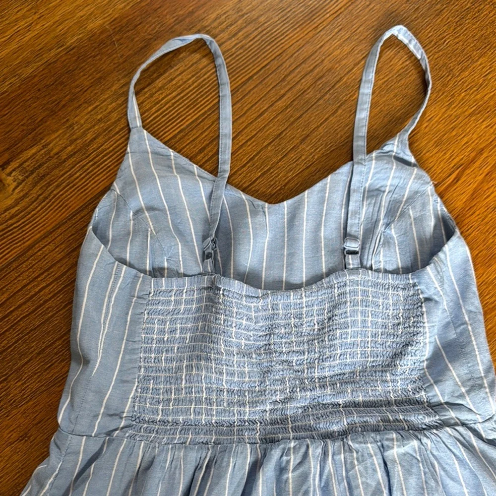 Blue and White Striped Dress - Picture 4 of 5